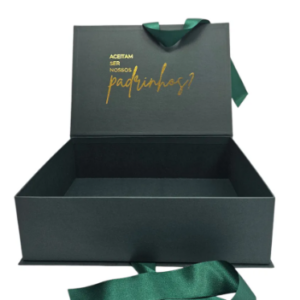 caixa luxo para presentes para padrinhos de batizado ou casamento