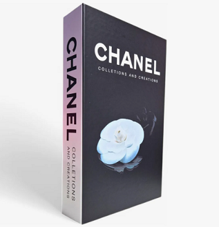caixa livro fake chanel