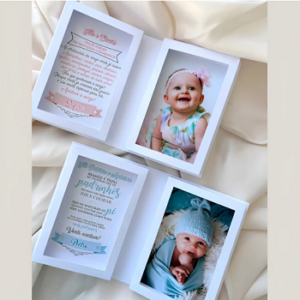 kit com foto e caixinha para padrinhos