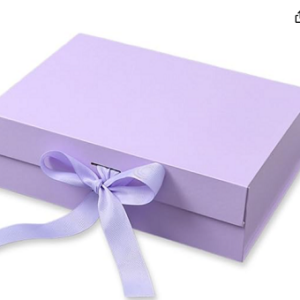caixa de presente lilas para meninas